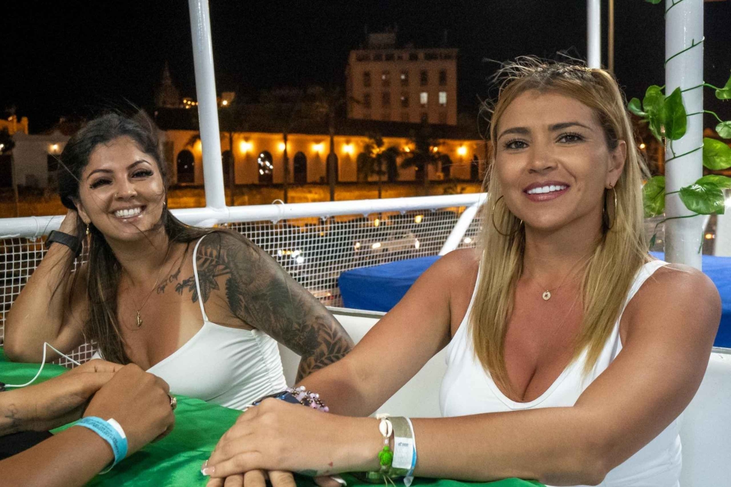 ホワイトナイトボートパーティー：ビュッフェディナー、ダンス、オープンバー