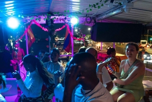 ホワイトナイトボートパーティー：ビュッフェディナー、ダンス、オープンバー