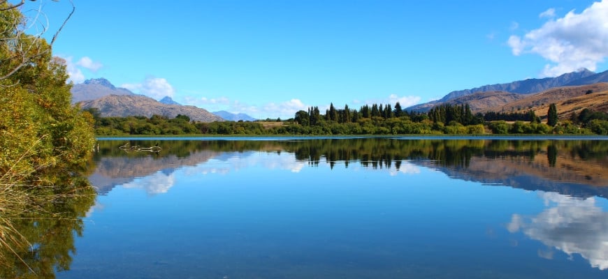 Neuseeland Lake Hayes Postcard 