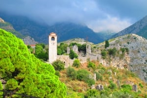 Clock Tower in the Old Town of Bar