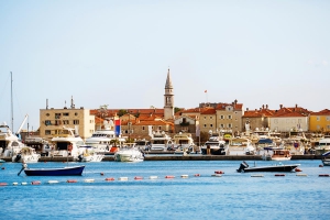 Marina and Yachts in Old Town, Budva