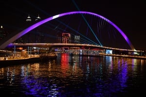 Dubai Canal at Night