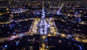 Main Square by Night by dronestudio.me