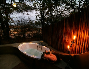 Outside Bath Changa Safari Camp Lake Kariba