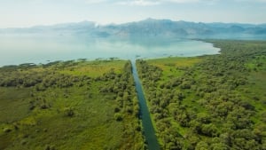 Moraca River Flows into Skadar Lake