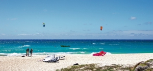 Kite Surfing at Silver Sands Beach