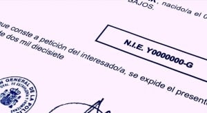 Spanish NIE Numbers