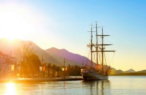 The Famous Sailing Ship Jadran on Pine Promenade