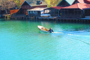 River Bojana and Small Houses on it