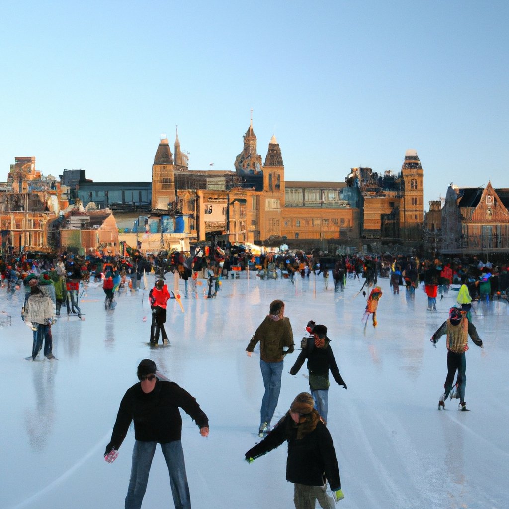Ice-skating-at-Museumplein