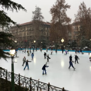 Ice Skating in Sofia City Garden