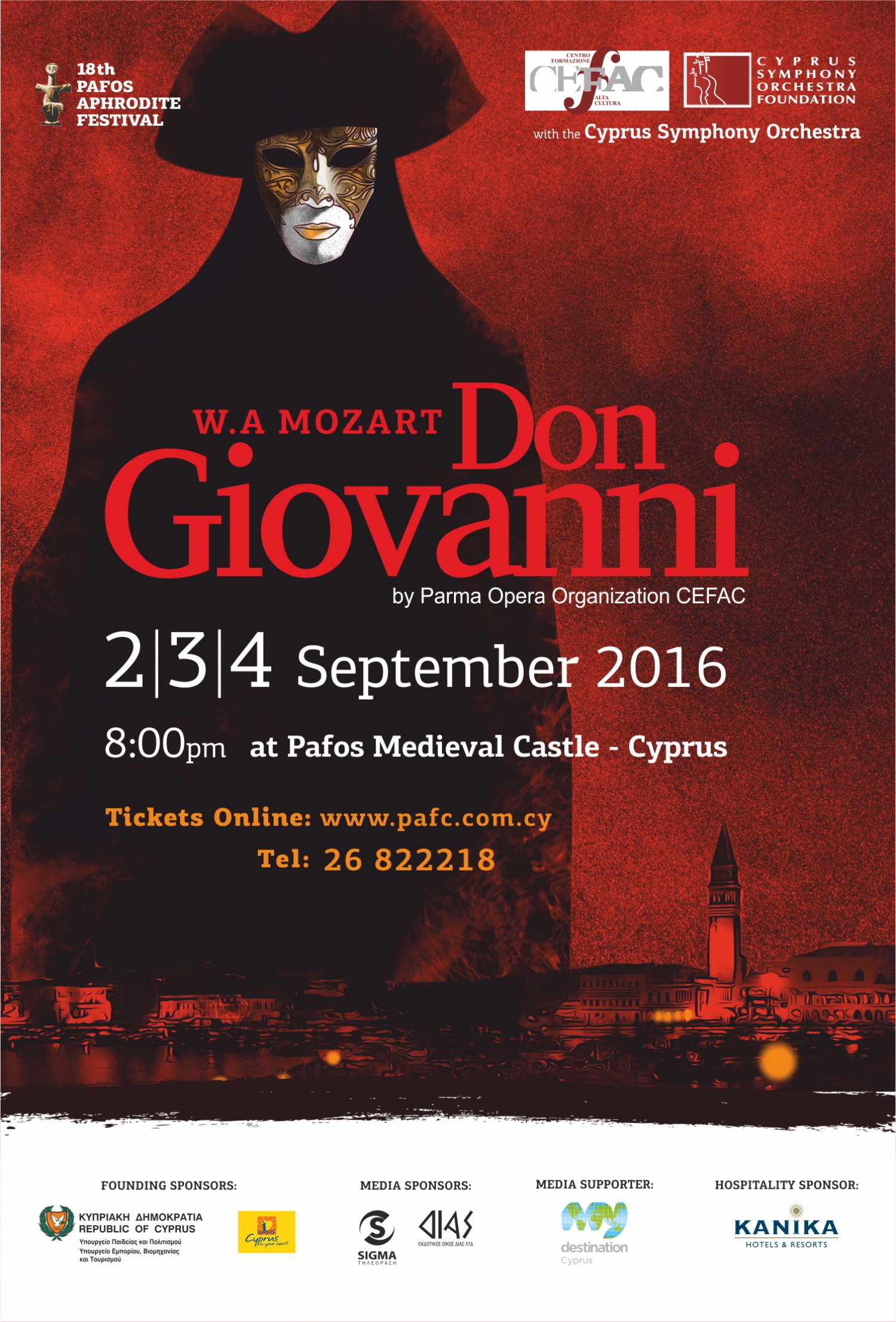 18th Pafos Aphrodite Festival presents Don Giovanni