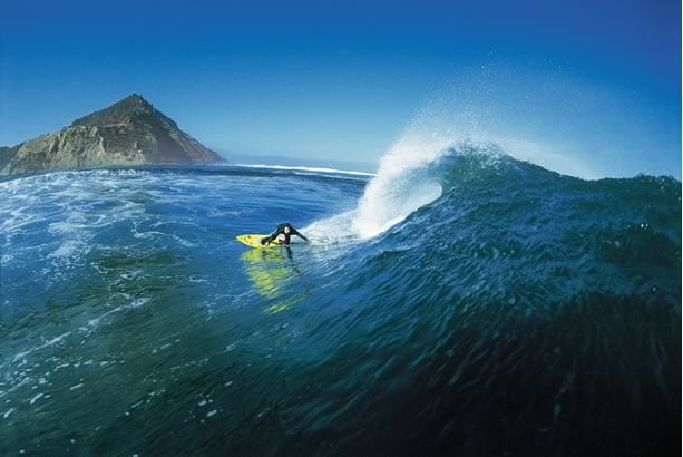 Surfing in Chile