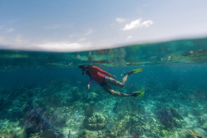 Glover Atoll, the furthest from Belize