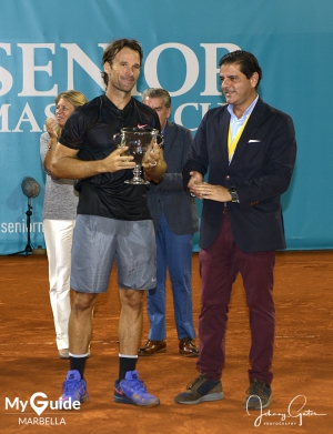 John McEnroe digs deep to win the 2017 Senior Masters Cup in Marbella