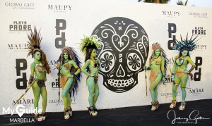 Marbella media frenzy as Pamela Anderson opens Playa Padre with Maria Bravo