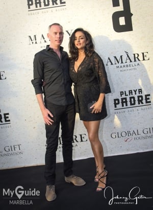 Marbella media frenzy as Pamela Anderson opens Playa Padre with Maria Bravo