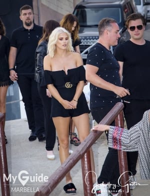 Marbella media frenzy as Pamela Anderson opens Playa Padre with Maria Bravo