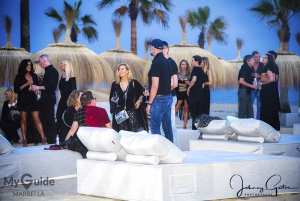 Marbella media frenzy as Pamela Anderson opens Playa Padre with Maria Bravo