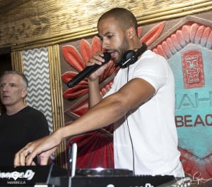 Marvin Humes Goes Old School at The Summer Launch of Mahiki Beach Marbella