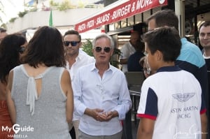 Horacio Pagani arrives at Daytona in Puerto Banus