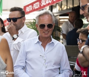 Horacio Pagani arrives at Daytona in Puerto Banus
