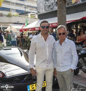 Horacio Pagani and Mario Guarnieri at Daytona in Puerto Banus