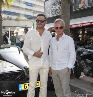 Horacio Pagani and Mario Guarnieri at Daytona in Puerto Banus