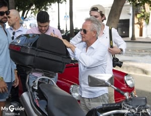 Horacio Pagani signs autographs at Daytona in Puerto Banus