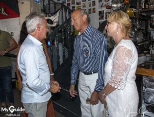 Motoring Giants Horacio Pagani and jo Ramirez meet ay Daytona in Puerto Banus