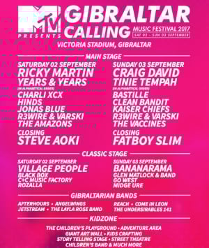MTV Gibraltar Calling Music Festival