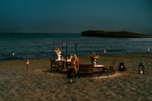 Private Dining by the beach at Isola Beach Bar