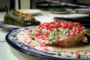 The best Chiles en Nogada in Cancun: Flor de Lis Restaurant