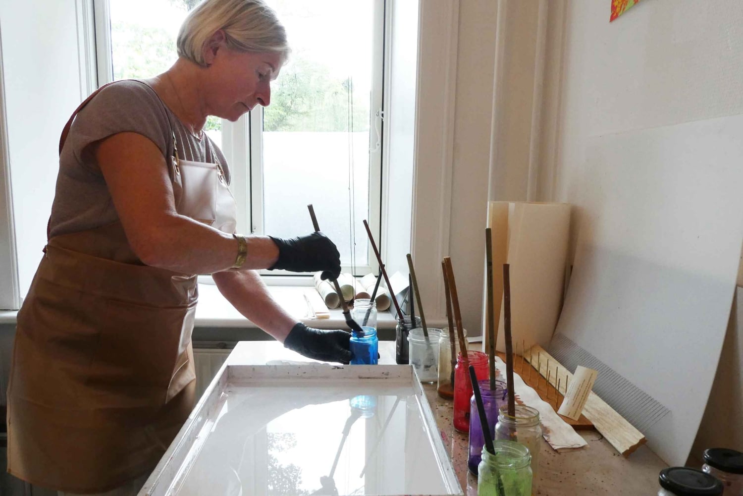 Copenaghen (workshop di marmorizzazione della carta di 2 ore con Goda)