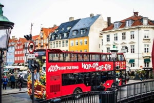 Copenhague : Circuit à arrêts multiples en bus à arrêts multiples avec option de visite en bateau