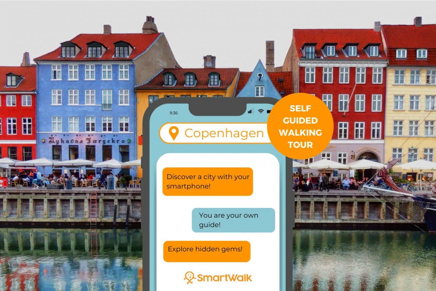 København: Selvguidet spasertur med høydepunkter og historie