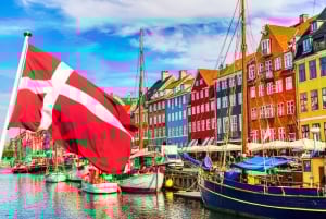 Tour guidato della città di Copenaghen, Nyhavn e palazzi