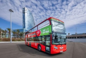 Barcelona: Hop-On/Hop-Off Bus & Aquarium-Tour