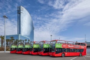 Barcelona: Hop-On/Hop-Off Bus & Aquarium-Tour