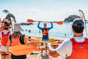 Barcelona: Tossa de Mar kajak- och snorkeltur med 3-rätters måltid