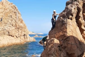 Cala Moli via ferrata: explore cliffs above the Mediterranean