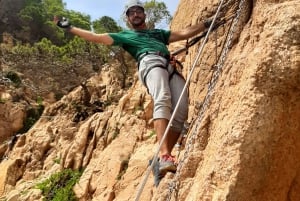 Cala Moli via ferrata: explore cliffs above the Mediterranean