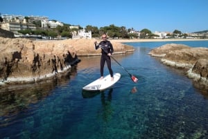 Costa Brava: Lección y excursión de Stand-Up Paddleboarding