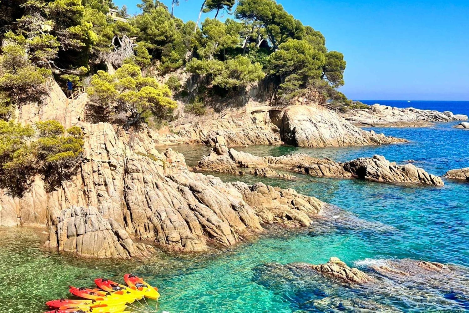 Au départ de Barcelone : excursion en kayak et plongée avec tuba sur la Costa Brava avec pique-nique