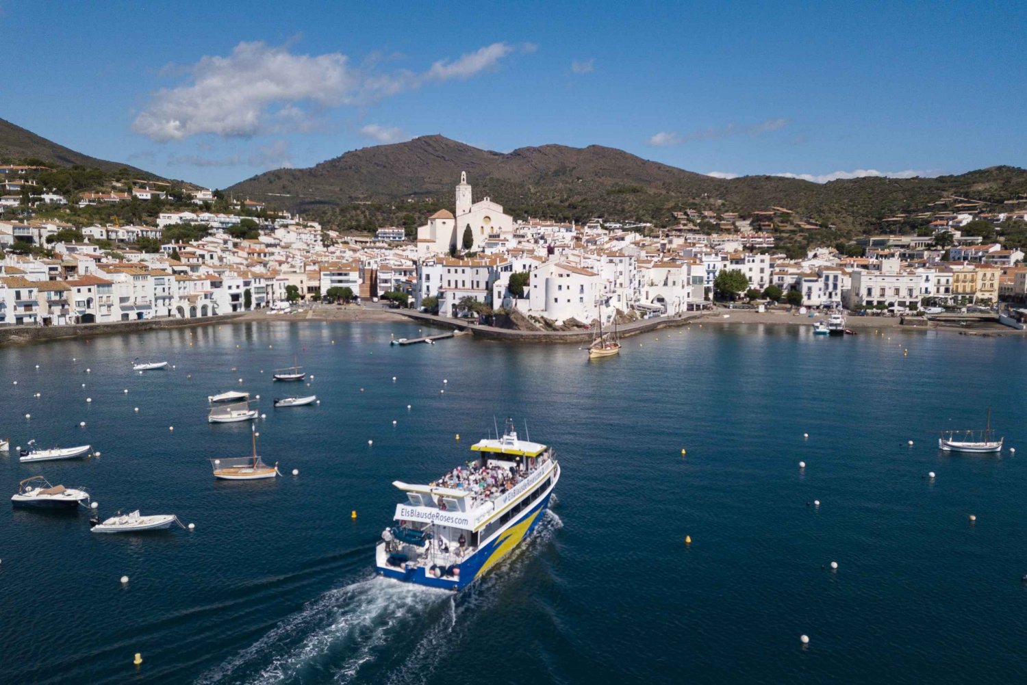 Desde Roses: Tour en barco por la costa catalana de Cadaqués