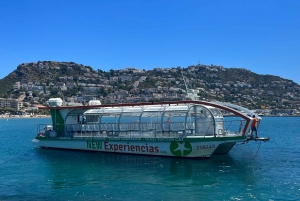 From Roses: Cap Norfeu Glass Bottom Boat Tour & Tamariu Cave