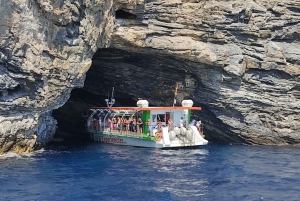 From Roses: Cap Norfeu Glass Bottom Boat Tour & Tamariu Cave