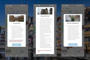 Girona-app til selvguidet tur med flersproget audioguide