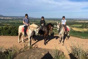 Horseback Riding in Costa Brava with Castell d’Empordà Views