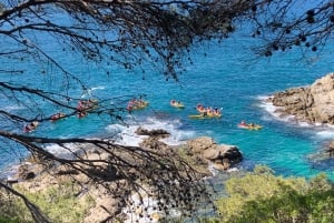 Lloret de Mar: 3-uur durende kajak- en snorkeltour aan de Costa Brava